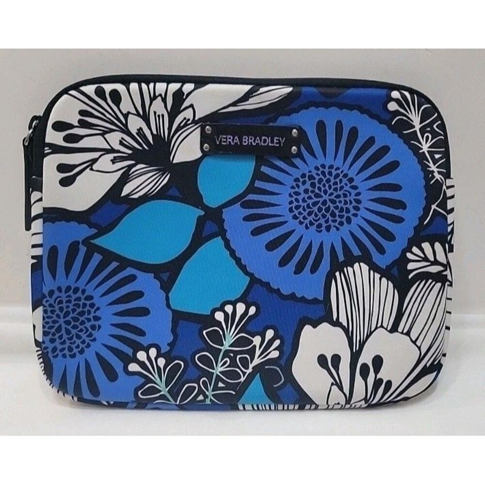Vera Bradley E-Reader Tablet Sleeve Case Blue Bayou 8x10